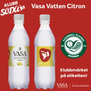 Klubbsoda Vasa Vatten Citron kolsyrat vatten 50 cl